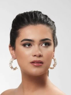 Poirier NC-1350 Oorbellen Ivoor/Zilver