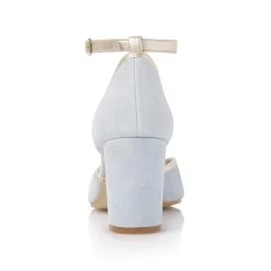 Fiarucci Bridal Nowi Bruidsschoenen Blauw -Droom Trouwjurk nowi soft blue suede leather gold 6
