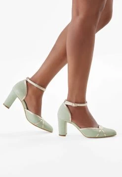 Fiarucci Bridal Nowi Bruidsschoenen Mint -Droom Trouwjurk nowi mint green suede leather 1