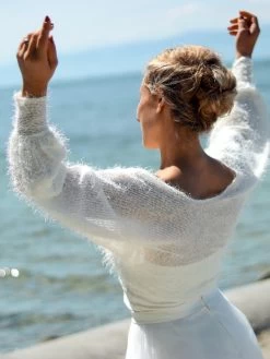 Forever & Eva P5308 Trui Met Pofmouwen -Droom Trouwjurk passion quer1