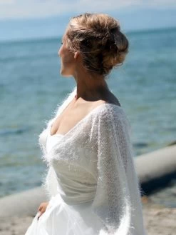 Forever & Eva P5308 Trui Met Pofmouwen -Droom Trouwjurk passion quer3