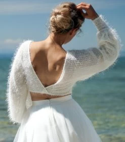 Forever & Eva P5308 Trui Met Pofmouwen -Droom Trouwjurk passion quer6