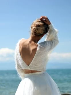 Forever & Eva P5308 Trui Met Pofmouwen -Droom Trouwjurk passion quer7