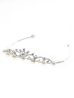 Poirier BB-738 Diadeem -Droom Trouwjurk poirier bb 738 tiara pearls 3