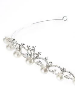 Poirier BB-738 Diadeem -Droom Trouwjurk poirier bb 738 tiara pearls 4