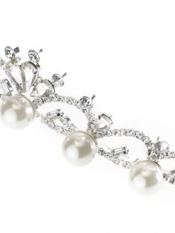 Poirier BB-738 Diadeem -Droom Trouwjurk poirier bb 738 tiara pearls 5