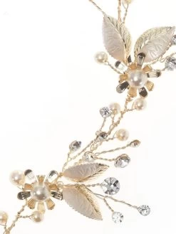 Poirier BB-8578 Haarstreng Goud -Droom Trouwjurk poirier bb 8578 gold 3