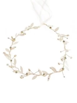 Poirier BB-8610 Haarband Goud -Droom Trouwjurk poirier bb 8610 gold hairband 3