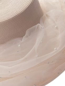 Poirier HT-104-Blush Hoed -Droom Trouwjurk poirier ht 104 blush hat 7 1
