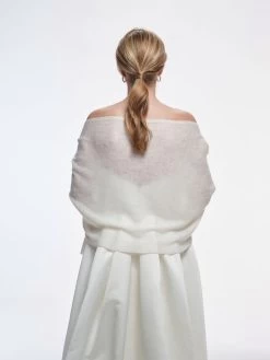 Poirier S178 Kasjmier Stola -Droom Trouwjurk poirier s178 stola ivory 5