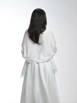 Poirier S179 Stola -Droom Trouwjurk poirier s179 stola ivory 3