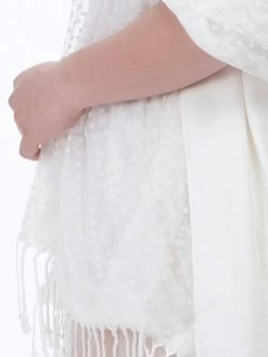 Poirier S181 Stola -Droom Trouwjurk poirier s181 stola polkadots 5