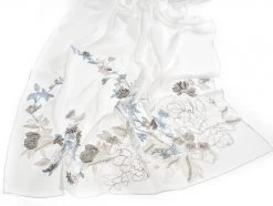 Poirier S182 Stola -Droom Trouwjurk poirier s182 stola ivory blue 6