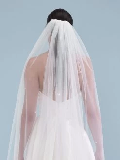 Poirier S46-210-1-Ivoor Sluier -Droom Trouwjurk poirier s46 210 1 ivory 4