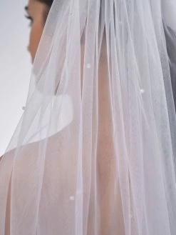 Poirier S46-210-1-Ivoor Sluier -Droom Trouwjurk poirier s46 210 1 ivory 5