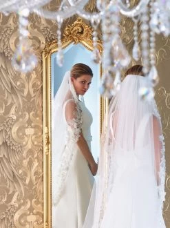 Poirier S142-350/1/MED Sluier 7 Poirier S142-350/1/MED Sluier -Droom Trouwjurk poirier schleier s142 350 1 2