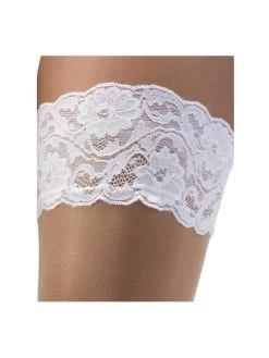 Tweekleurige (bi-colour) Stay-up Stocking ST-500, Poirier -Droom Trouwjurk poirier st 500 02