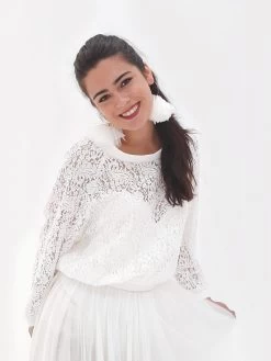 Poirier T-131 Top Lace -Droom Trouwjurk poirier t 131 top lace 3