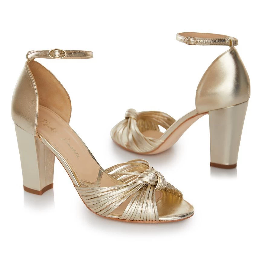 Rachel Simpson Harper Bruidsschoenen Goud 3 Rachel Simpson Harper Bruidsschoenen Goud - Afbeelding 3