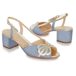 Rachel Simpson Kitty Blauw Bruidsschoenen -Droom Trouwjurk rachel simpson kitty blue 3