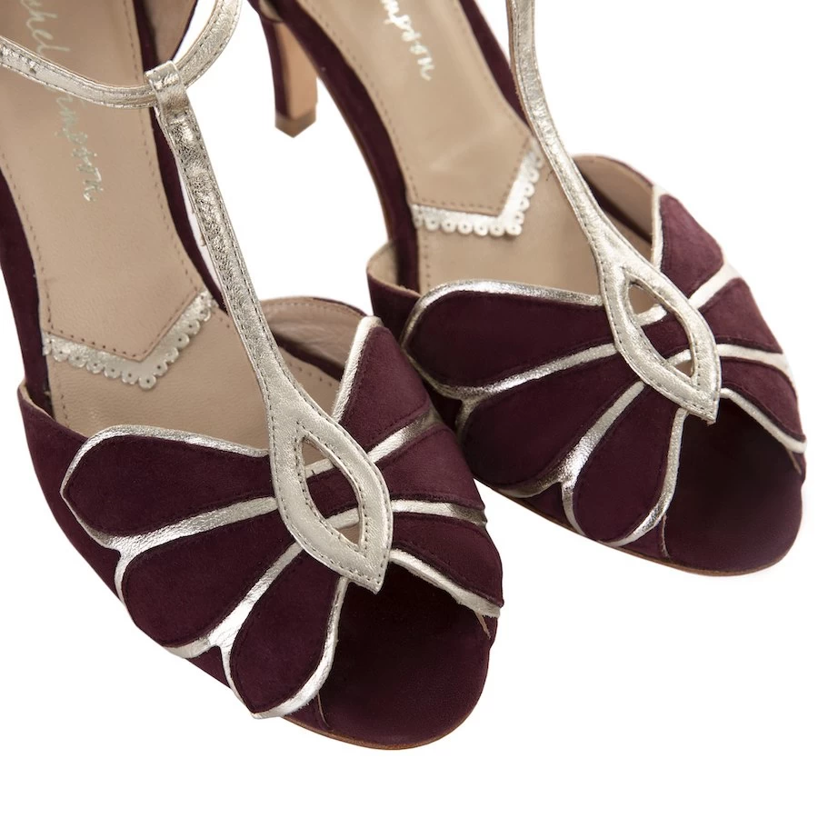 Rachel Simpson Mimosa Bruidsschoenen Rood 4 Rachel Simpson Mimosa Bruidsschoenen Rood - Afbeelding 4