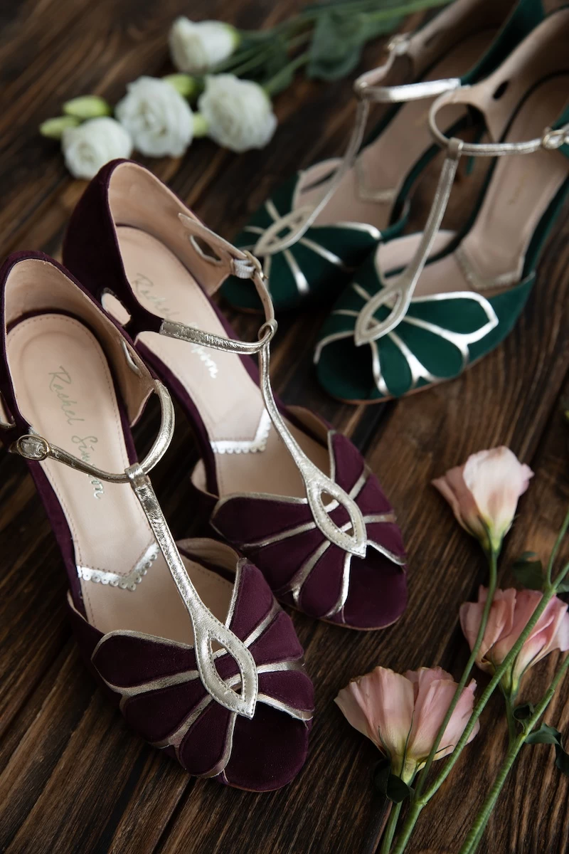 Rachel Simpson Mimosa Bruidsschoenen Rood 6 Rachel Simpson Mimosa Bruidsschoenen Rood - Afbeelding 6