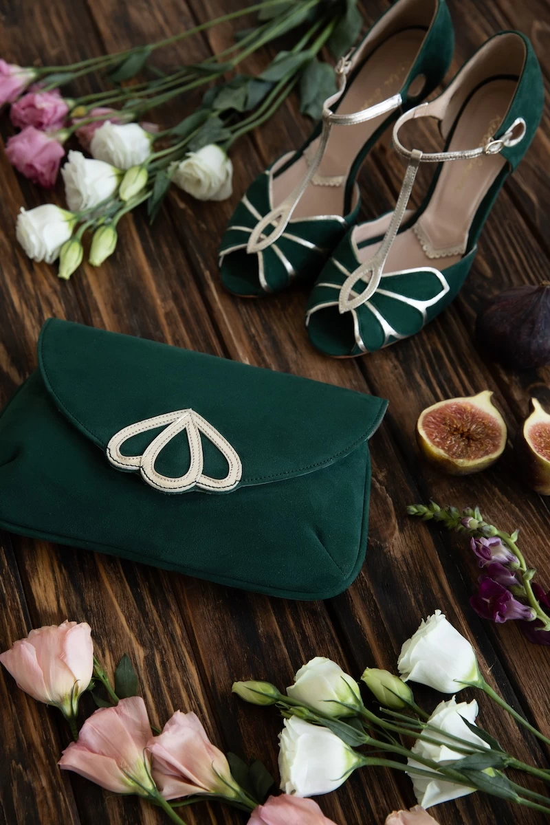 Rachel Simpson Mimosa Bruidsschoenen Groen - Afbeelding 7