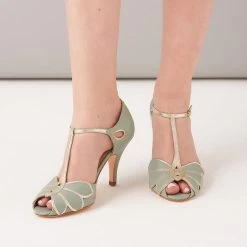 Rachel Simpson Bruidsschoenen Mimosa Mint Groen -Droom Trouwjurk rachel simpson shoes mimosa mint 3 1 3