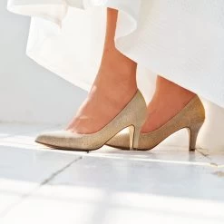 Rainbow Club Brooke Goud Bruidsschoenen -Droom Trouwjurk rainbow club brooke gold metallic 11