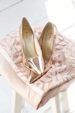 Rainbow Club Mandy Bruidsschoenen Rose Goud -Droom Trouwjurk rainbow club bruidsschoenen mandy rose gold 2 3