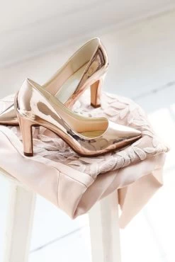 Rainbow Club Mandy Bruidsschoenen Rose Goud -Droom Trouwjurk rainbow club bruidsschoenen mandy rose gold 3 3