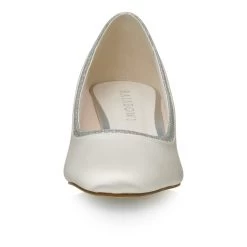 Rainbow Club Preslie Bruidsschoenen -Droom Trouwjurk rainbow club preslie ivory satin silver fine glitter 3