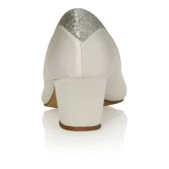Rainbow Club Preslie Bruidsschoenen -Droom Trouwjurk rainbow club preslie ivory satin silver fine glitter 5