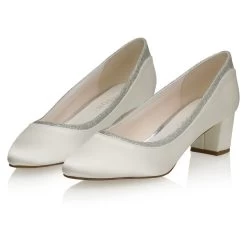 Rainbow Club Preslie Bruidsschoenen -Droom Trouwjurk rainbow club preslie ivory satin silver fine glitter 6