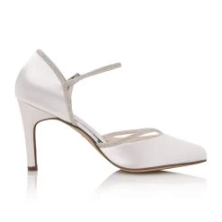 Rainbow Club Rania Bruidsschoenen 11 Rainbow Club Rania Bruidsschoenen -Droom Trouwjurk rania ivory satin silver fine glitter 3
