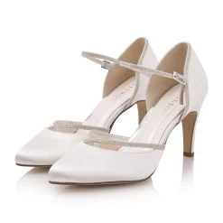 Rainbow Club Rania Bruidsschoenen 15 Rainbow Club Rania Bruidsschoenen -Droom Trouwjurk rania ivory satin silver fine glitter 7