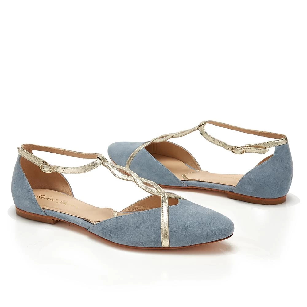 Rachel Simpson Bronte Bruidsschoenen Blauw 4 Rachel Simpson Bronte Bruidsschoenen Blauw - Afbeelding 4