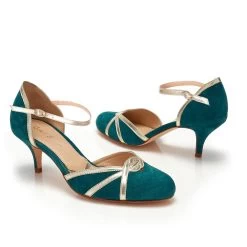 Rachel Simpson Luella Bruidsschoenen Teal -Droom Trouwjurk rs luella teal 4