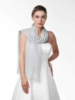 Poirier S143 Sjaal Zilver