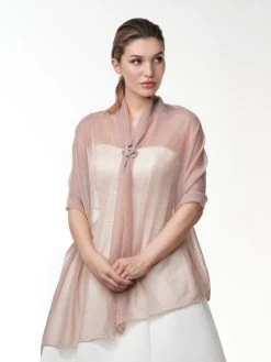 Poirier S143 Sjaal Roségoud