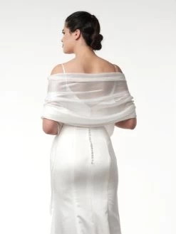 Poirier S144 Stola Ivoor -Droom Trouwjurk s144 002 s144 009 10