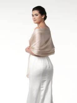 Poirier S144 Stola Champagne -Droom Trouwjurk s144 009 s144 009 08