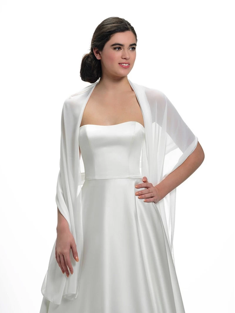 Poirier S152 Chiffon Stola 2 Poirier S152 Chiffon Stola - Afbeelding 2