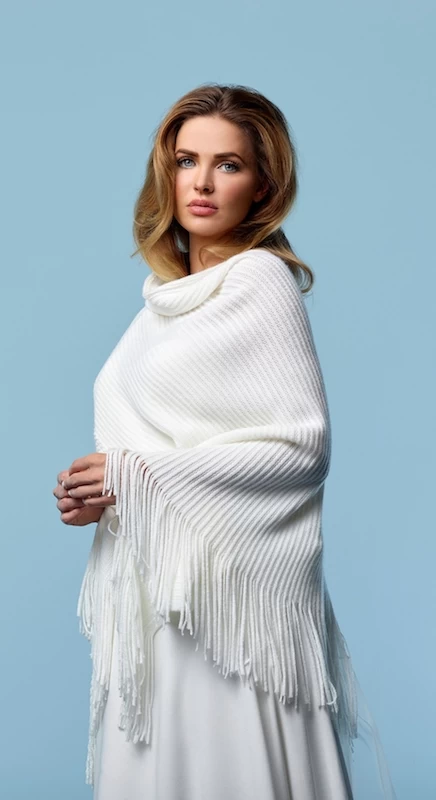 Poirier S161 Gebreide Stola 2 Poirier S161 Gebreide Stola - Afbeelding 2