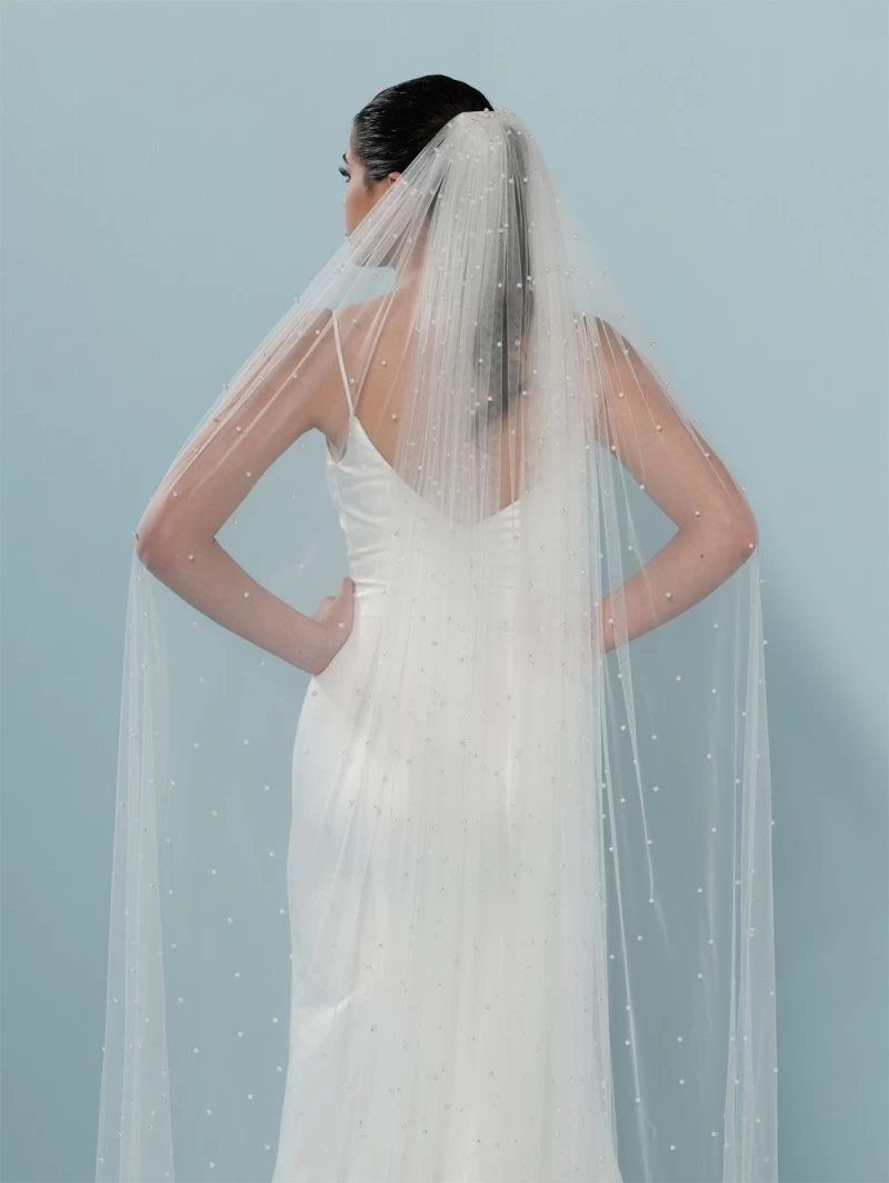 Poirier S19-300-1-Soft Sluier Ivoor (maatwerk) 3 Poirier S19-300-1-Soft Sluier Ivoor (maatwerk) - Afbeelding 3