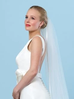 Sluier Met Satijnen Bies S20-210/1/SOFT | Poirier