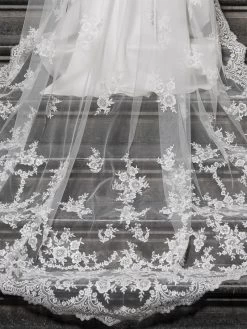 Poirier S371-350-1-MED Sluier 7 Poirier S371-350-1-MED Sluier -Droom Trouwjurk s371 350 1 med 198 s371 350 002 06