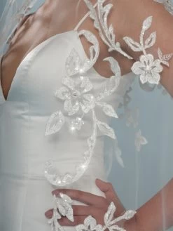 Poirier S407-300-1-Med Sluier -Droom Trouwjurk s407 300 1 med 002 s407 300 002 06