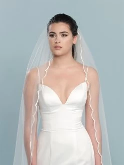 Poirier S412-350-1-Med Sluier -Droom Trouwjurk s412 350 1 med 002 s412 350 002 01