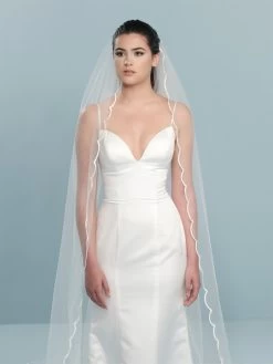 Poirier S412-350-1-Med Sluier -Droom Trouwjurk s412 350 1 med 002 s412 350 002 03